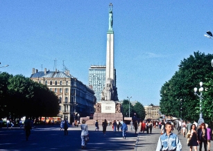 Freiheitsstatue in Riga, Lettland